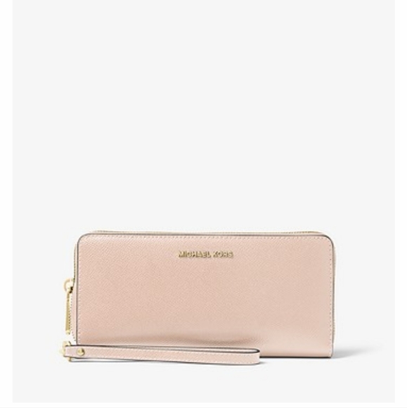 NWT Michael Kors Leather Continental Wristlet